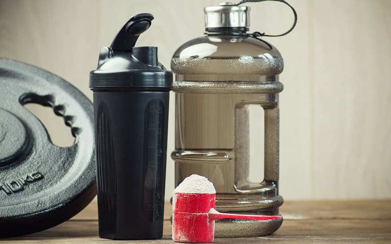 Red Protein Shaker Bottle in UAE